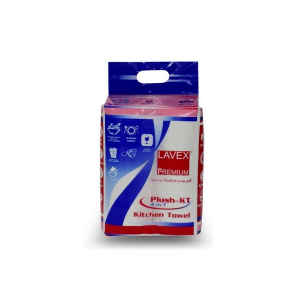 LAVEX Kitchen Paper ROLL 2 Ply ,4 IN 1 Soft and Highly Absorbent Kitchen Towel(Pack of 1)