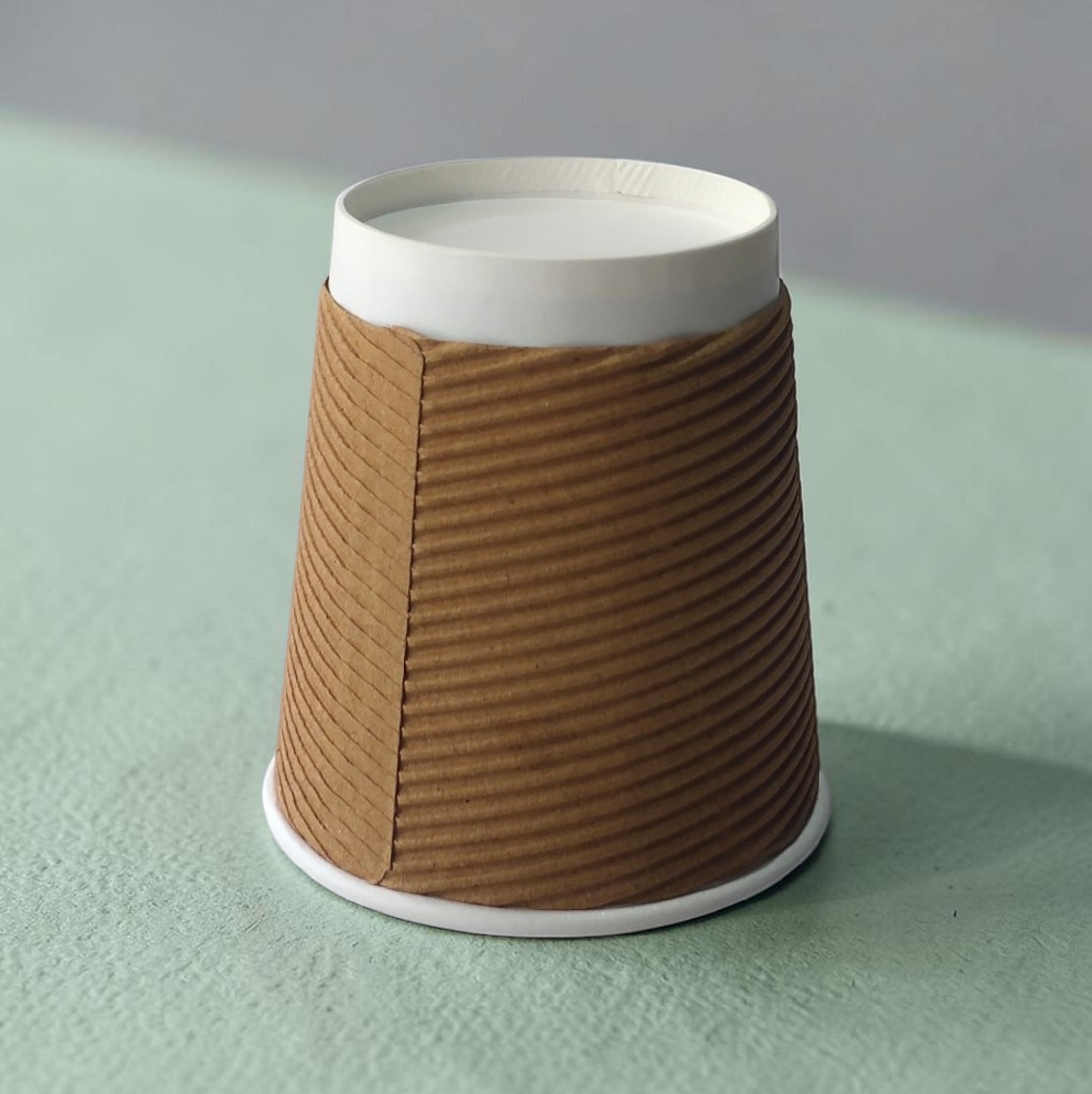 200ml Brown Ripple Paper Cups (25 pcs) – Hot & Cold Drinks